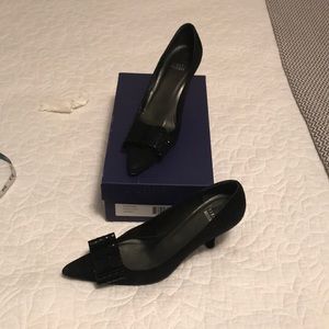 Stuart Weitzman black suede heels